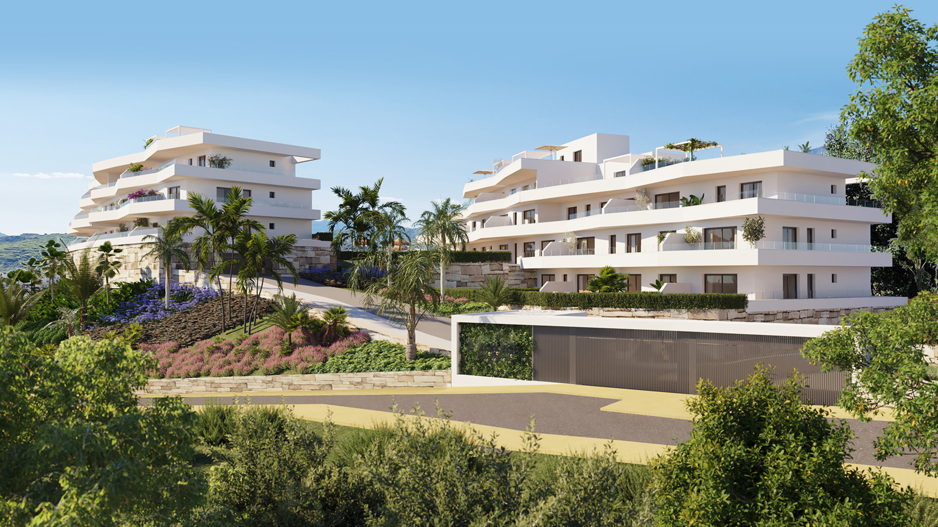 Apartments in La Gaspara with panoramic sea views