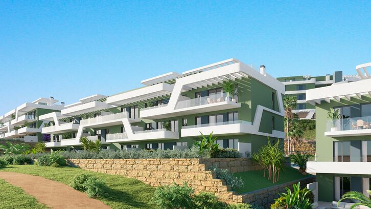 Modern apartments with mountain views in Mijas Costa