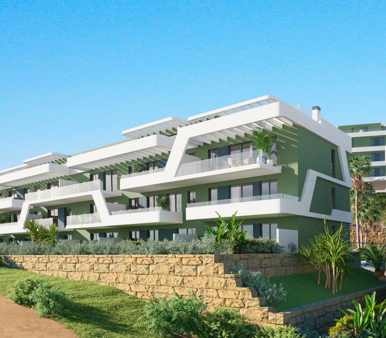 Apartamente moderne cu vedere la munte în Mijas Costa