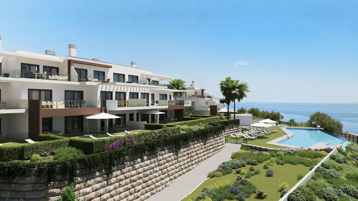 Appartementencomplex aan de rand van Estepona