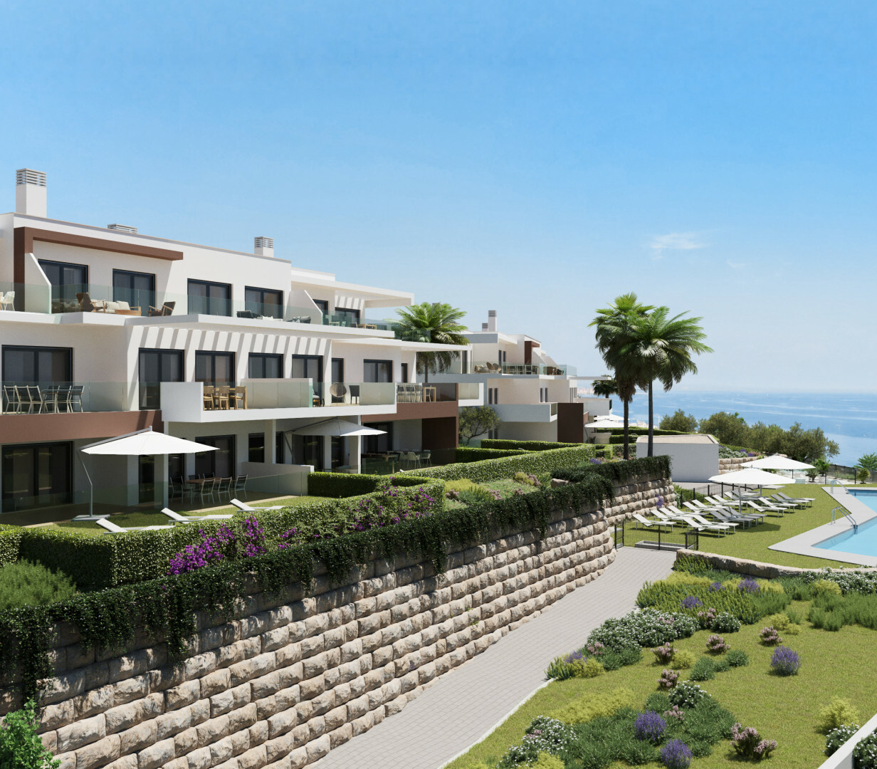 Complex de apartamente la marginea orașului Estepona