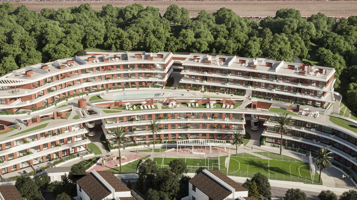 Apartment complex in Las Lagunas de Mijas with a superior view