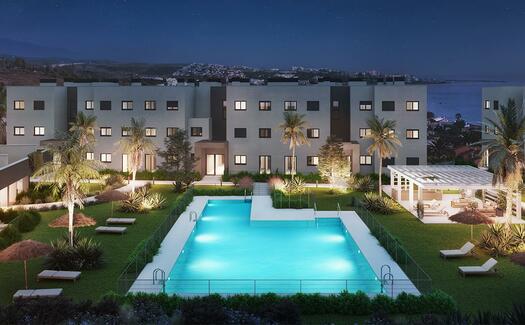 Moderne appartementen direct aan het strand aan de rand van Estepona