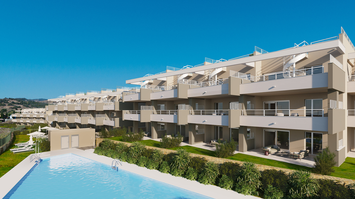 Modern apartments right next to the golf course