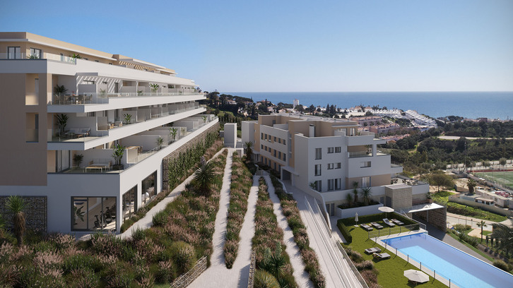 Apartamenty z widokiem na morze w La Cala de Mijas