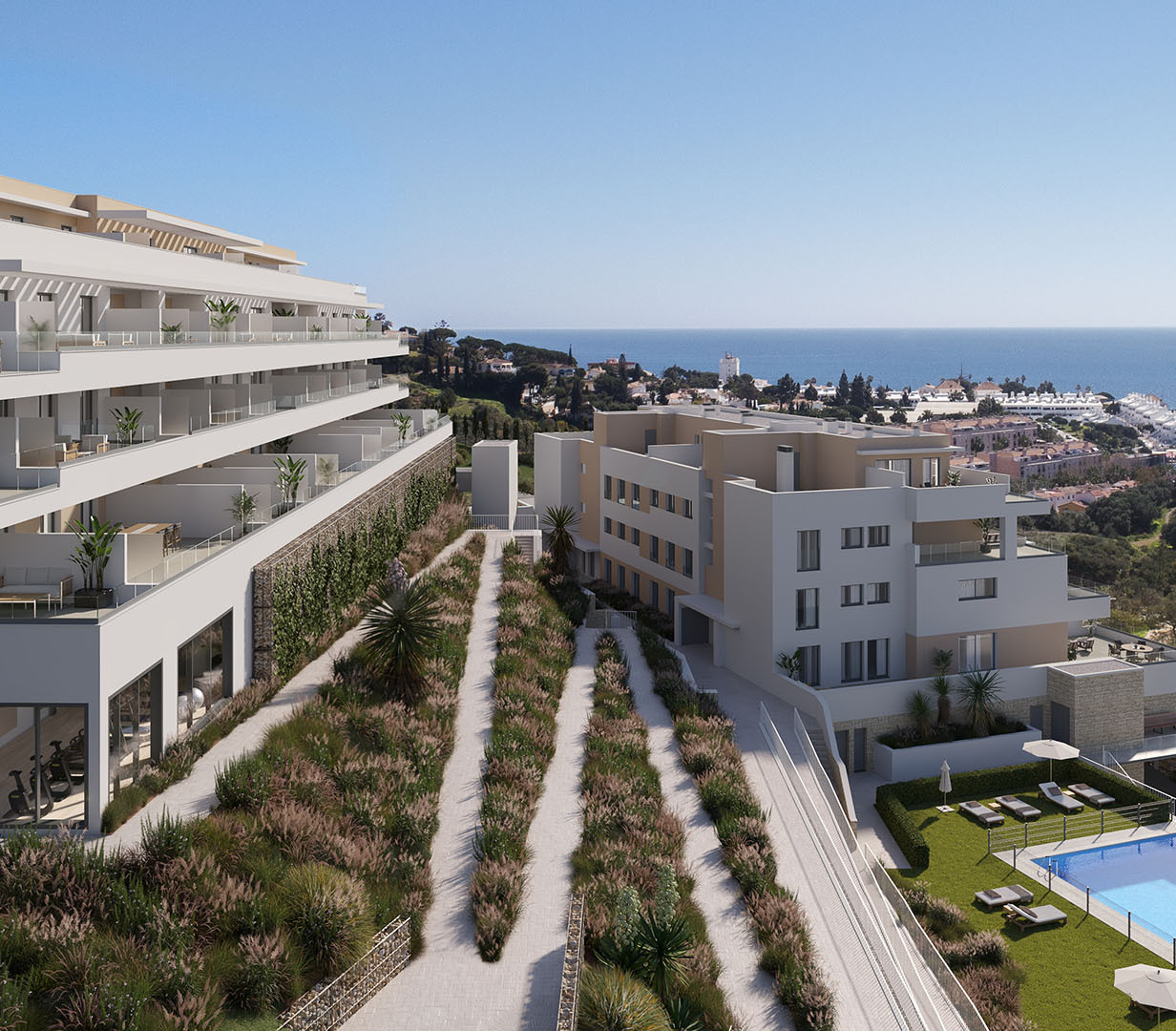 Appartementen met uitzicht op zee in La Cala de Mijas