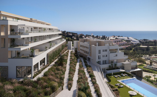 Appartementen met uitzicht op zee in La Cala de Mijas