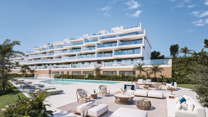 Apartments in the quiet area of La Duquesa with sea views