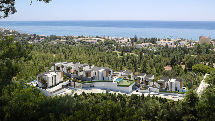 Villas de golf uniques avec piscines privées et vue sur la mer