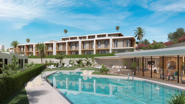 Maisons de ville avec vue sur la mer à La Cala de Mijas