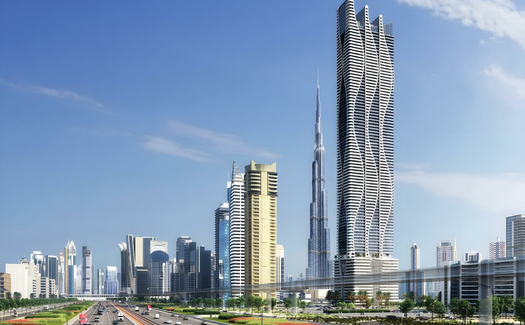 Een iconische woonwolkenkrabber in het hart van Dubai in Business Bay