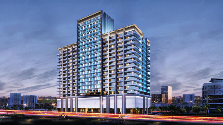 Un elegante complejo residencial en Jumeirah Village Circle, cerca de The Circle Mall