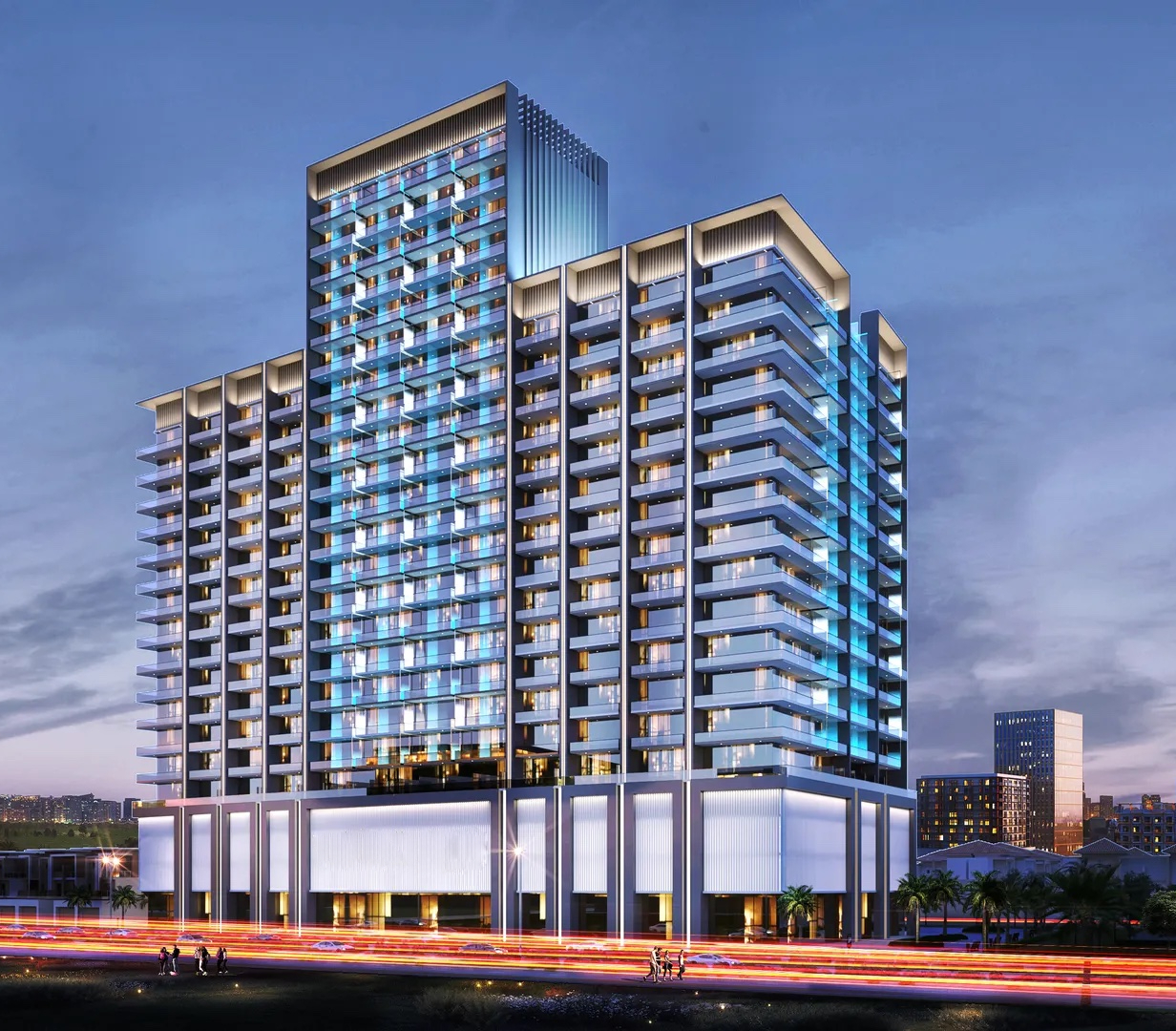 Un elegante complejo residencial en Jumeirah Village Circle, cerca de The Circle Mall