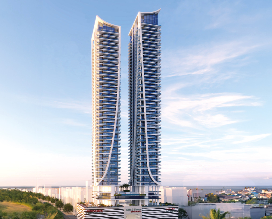 An elegant complex of two towers in Jumeirah Village Circle