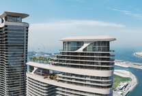 Complejo residencial de rascacielos junto al mar en Dubai Marina