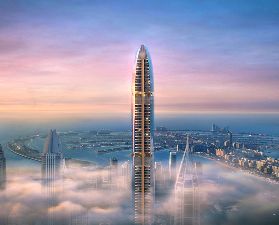 The tallest residential building in the world being built in the prestigious location of Dubai Marina