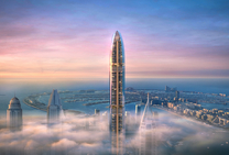 The tallest residential building in the world being built in the prestigious location of Dubai Marina