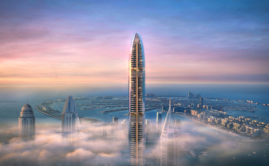 Le plus haut bâtiment résidentiel du monde en construction dans le prestigieux emplacement de la marina de Dubaï