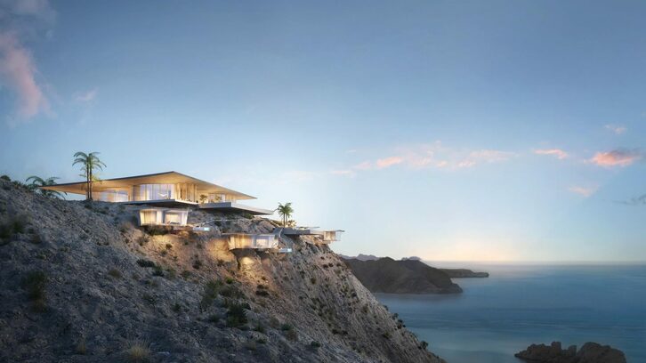 Una obra maestra diseñada en armonía con la naturaleza junto al mar en Mascate.