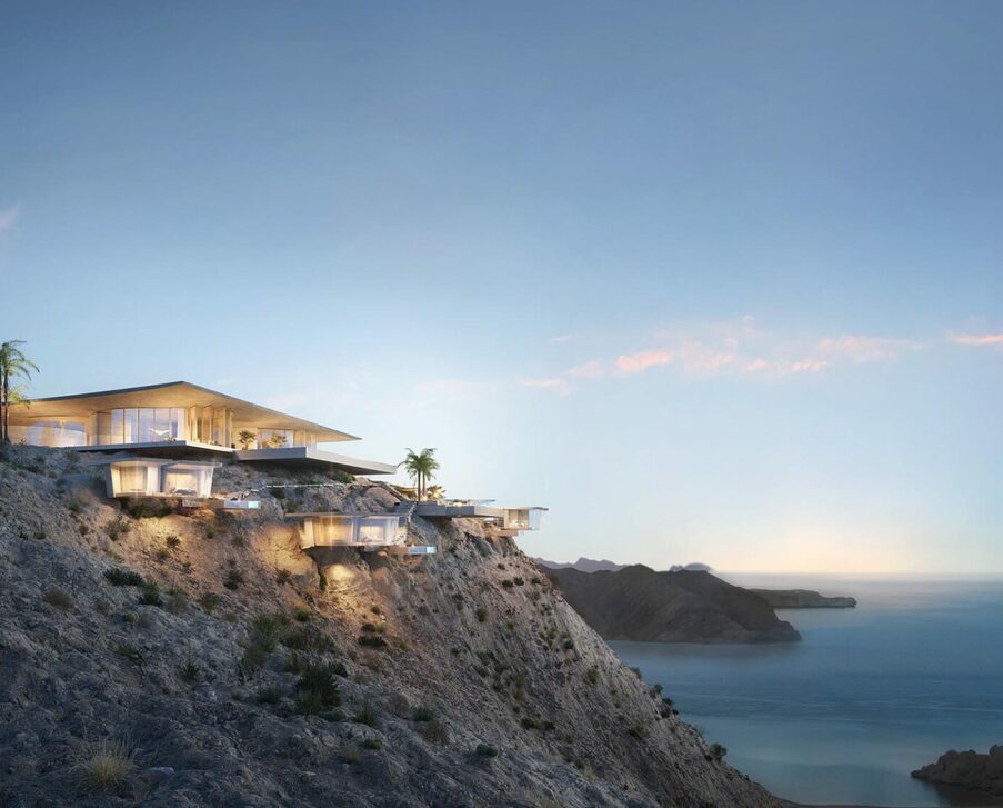 Una obra maestra diseñada en armonía con la naturaleza junto al mar en Mascate.