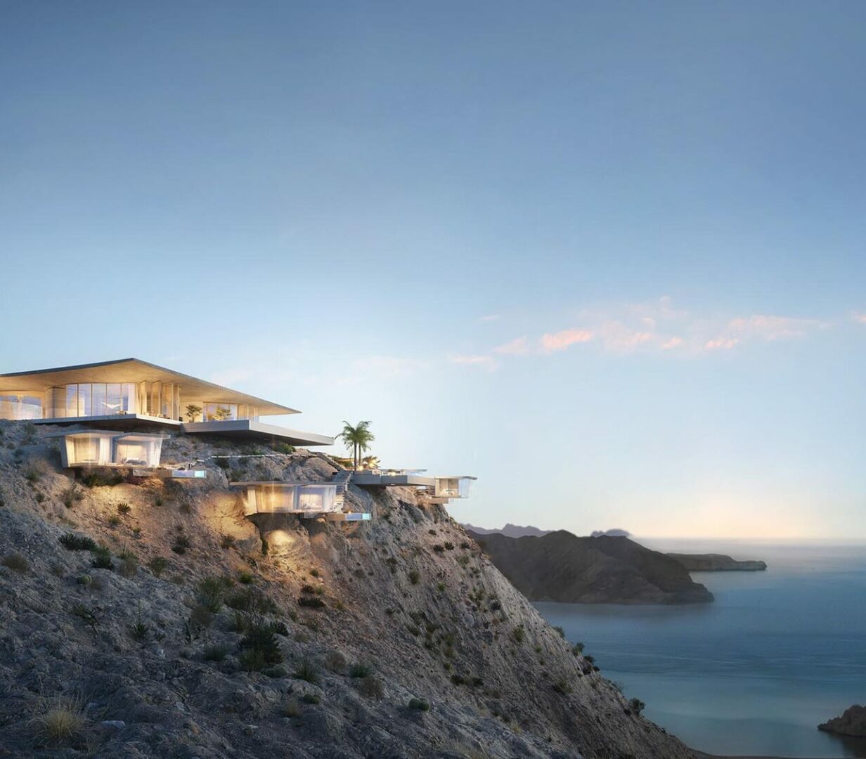 Una obra maestra diseñada en armonía con la naturaleza junto al mar en Mascate.