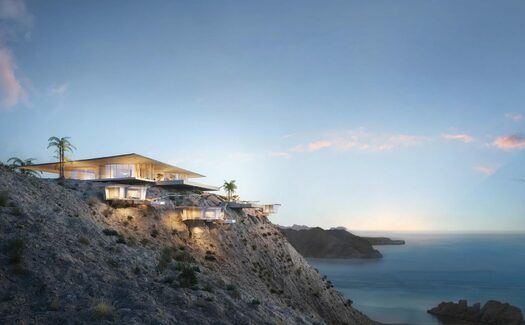 Una obra maestra diseñada en armonía con la naturaleza junto al mar en Mascate.