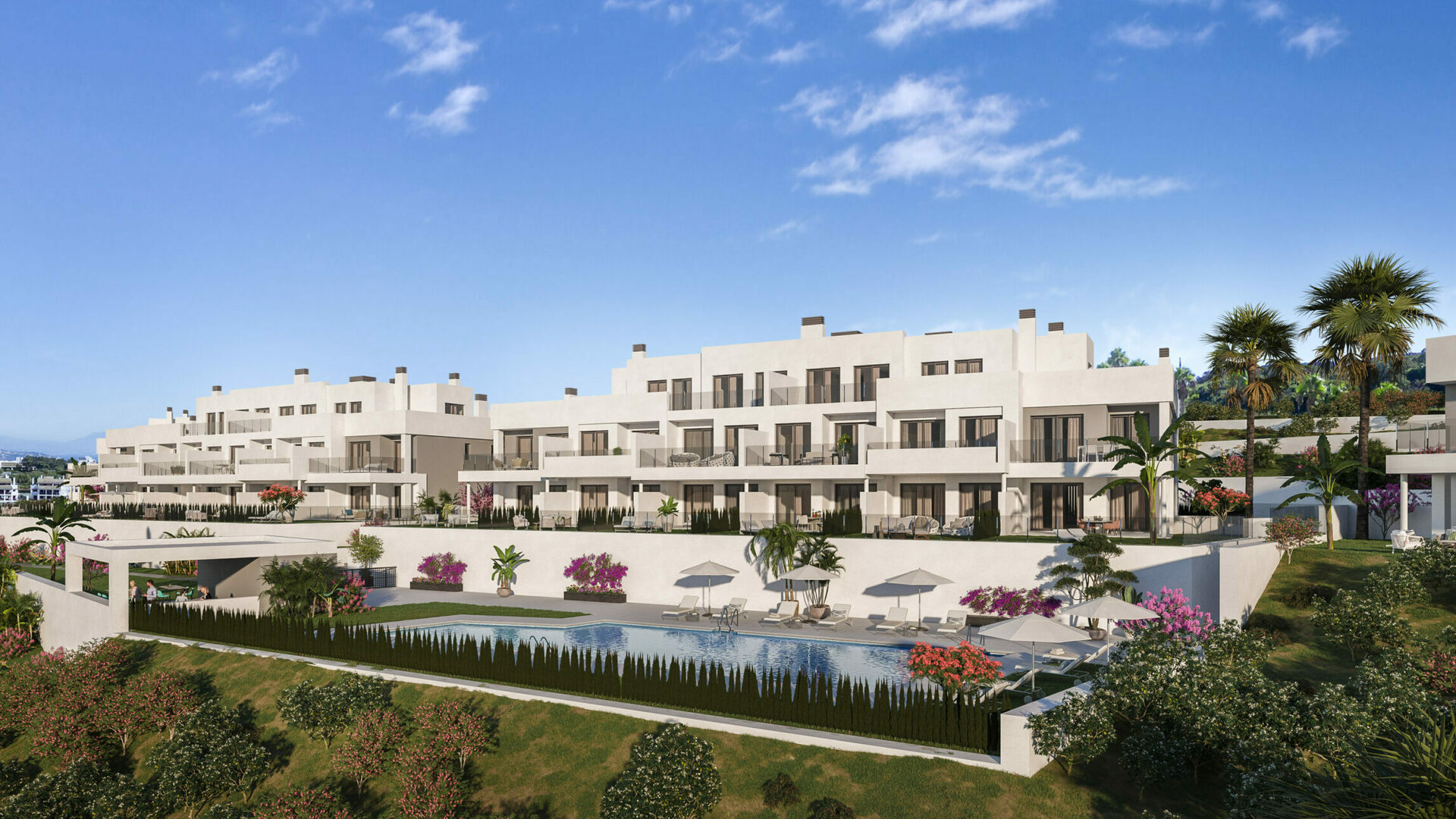 Modern residential complex next to the golf course in La Alcaidesa