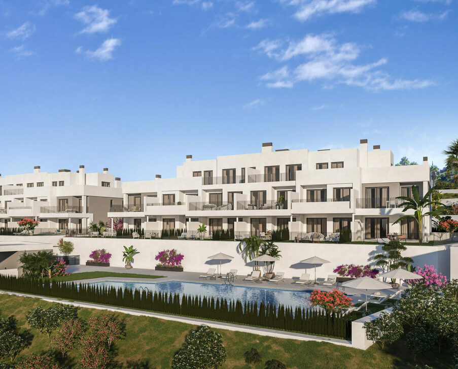 Modern residential complex next to the golf course in La Alcaidesa