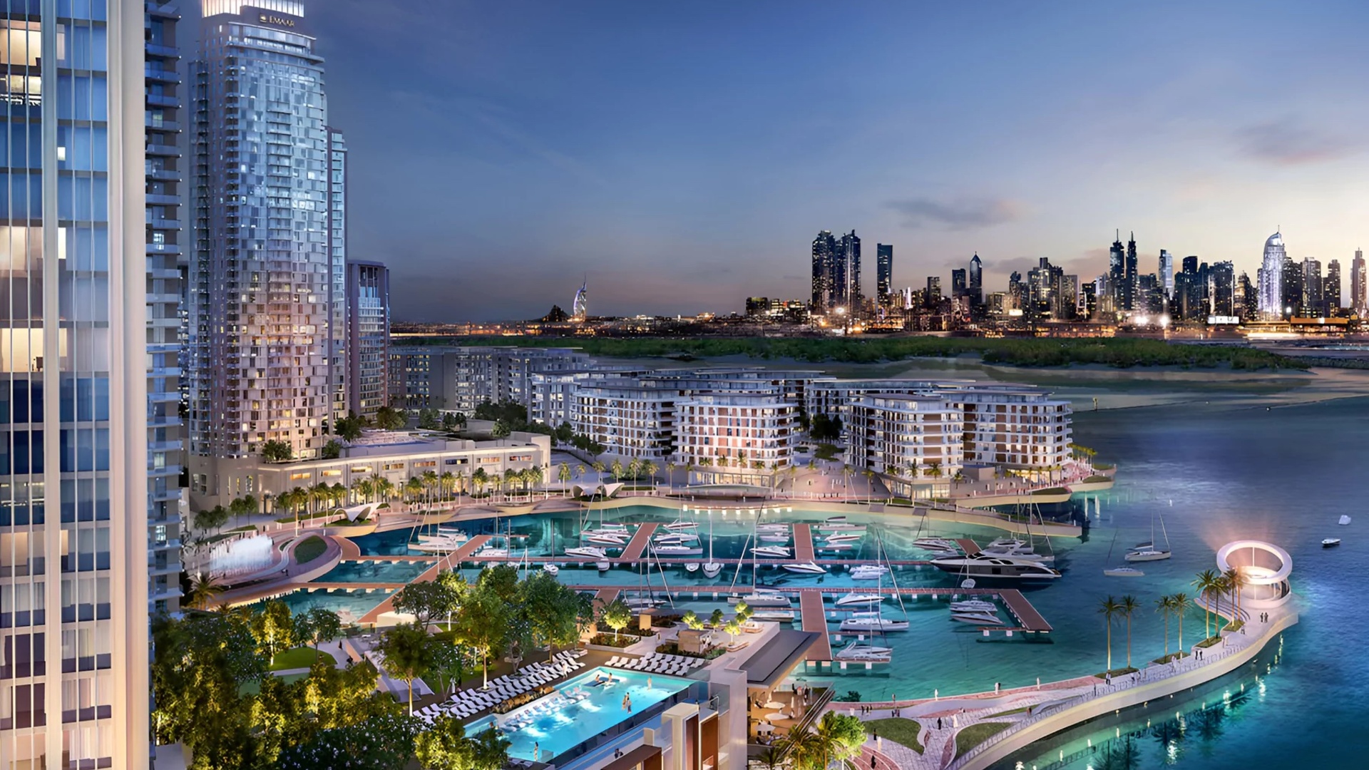 Residenza moderna nel porto di Dubai Creek