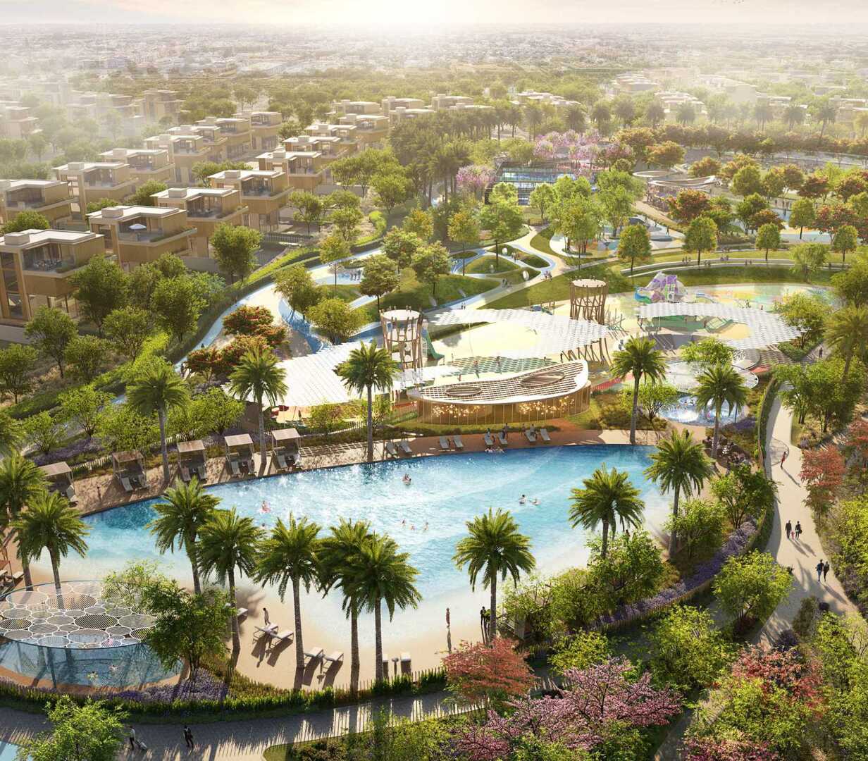 Zona residencial exclusiva en un tranquilo suburbio de Dubai